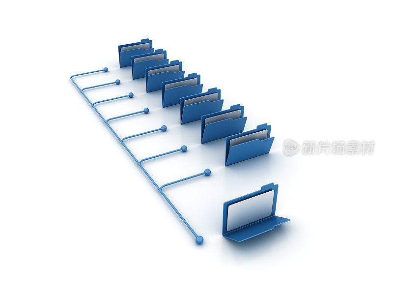 计算机文件夹的结构- 3D渲染